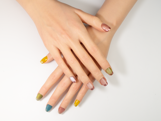 Candy Smoothie Press-On Nails | French Short Handmade Fake Nails