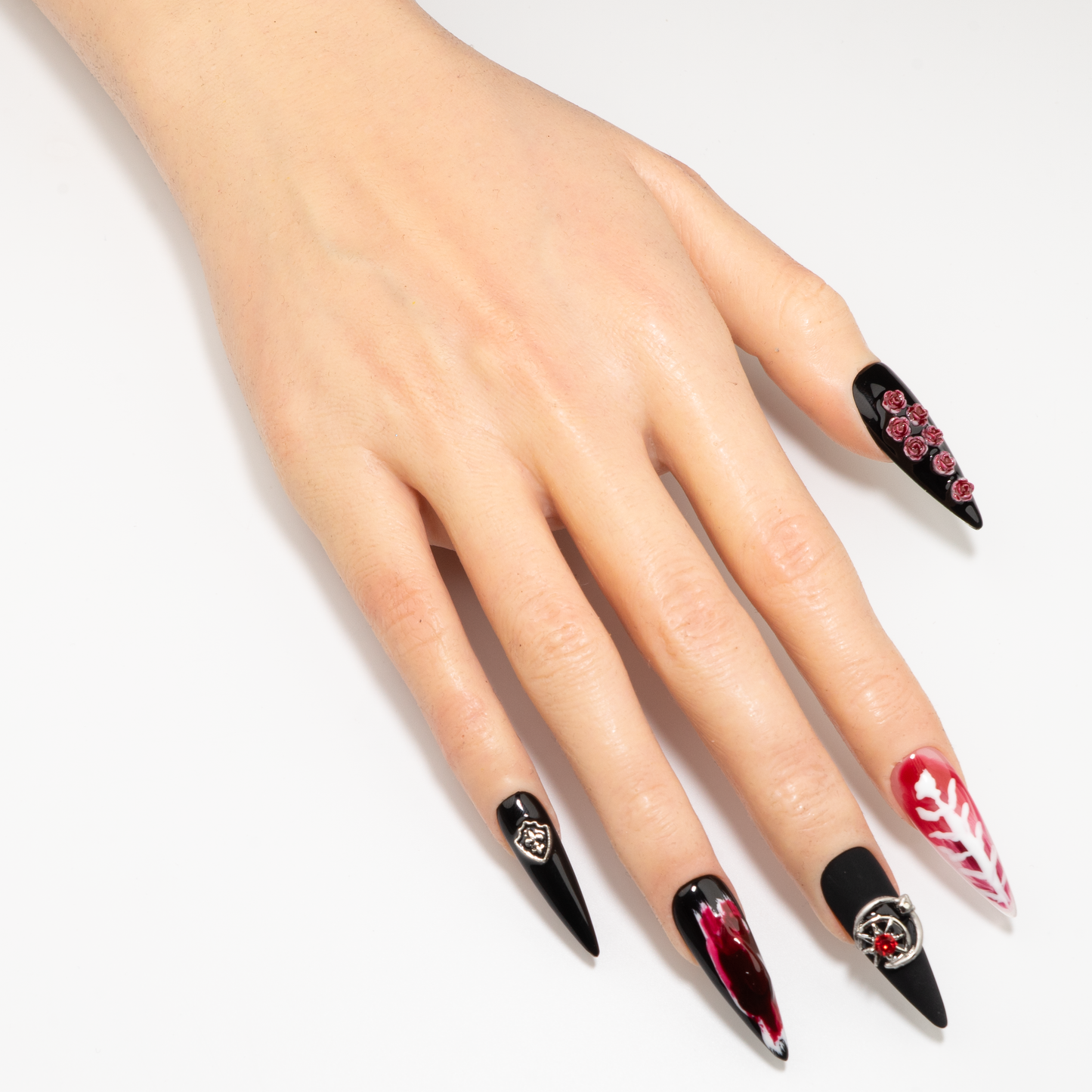 Dark Gothic Yw011 Stylish Wearable  Press-On Nails