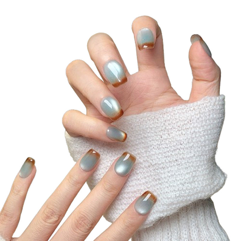 Light Celadon Gradient  Press-On Nails