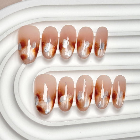 Peach Gradient Press-On Nails