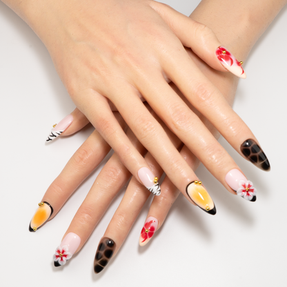 3D Flower Pearl Deco  Press-On Nails