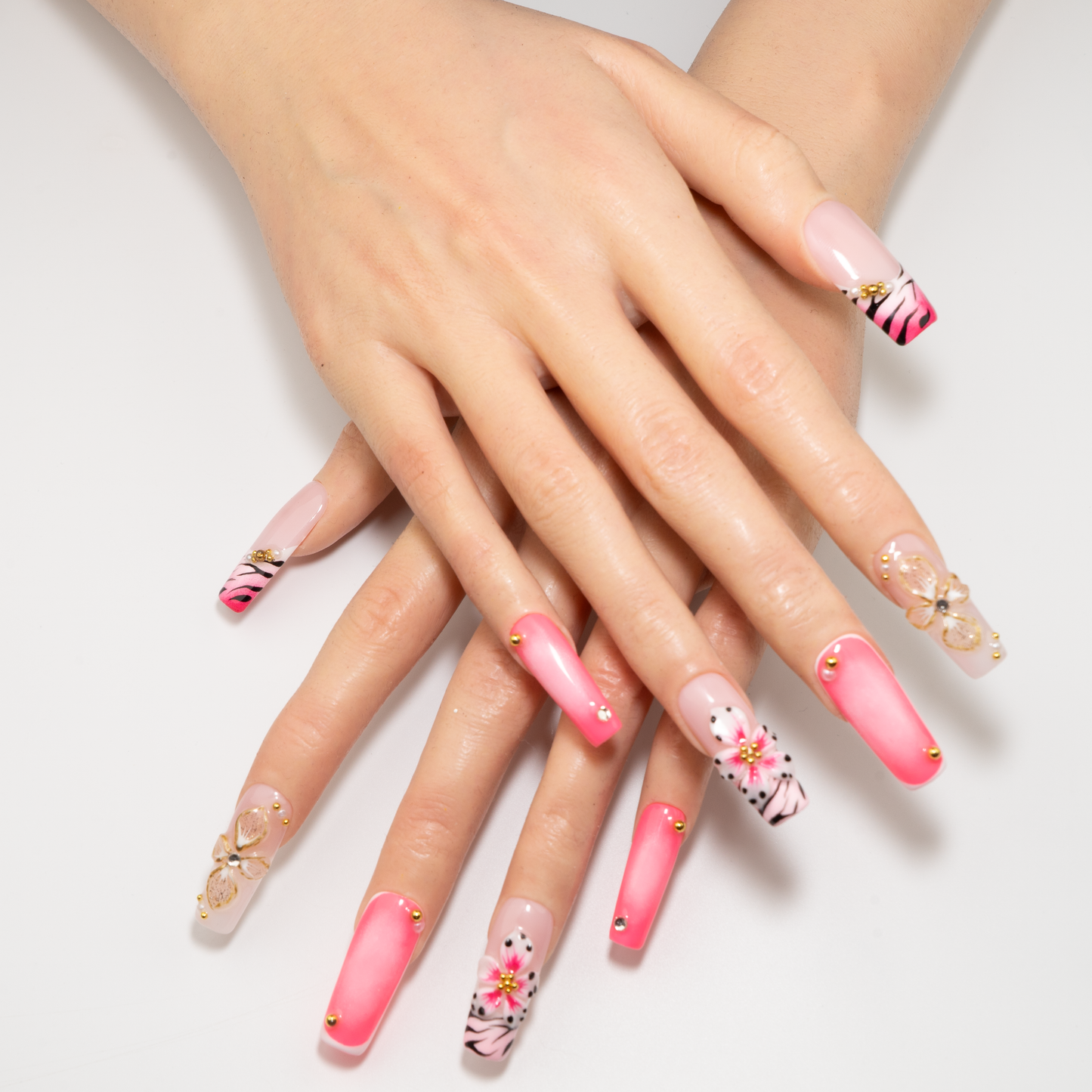 Y2K Trapezoid Press-On Nails