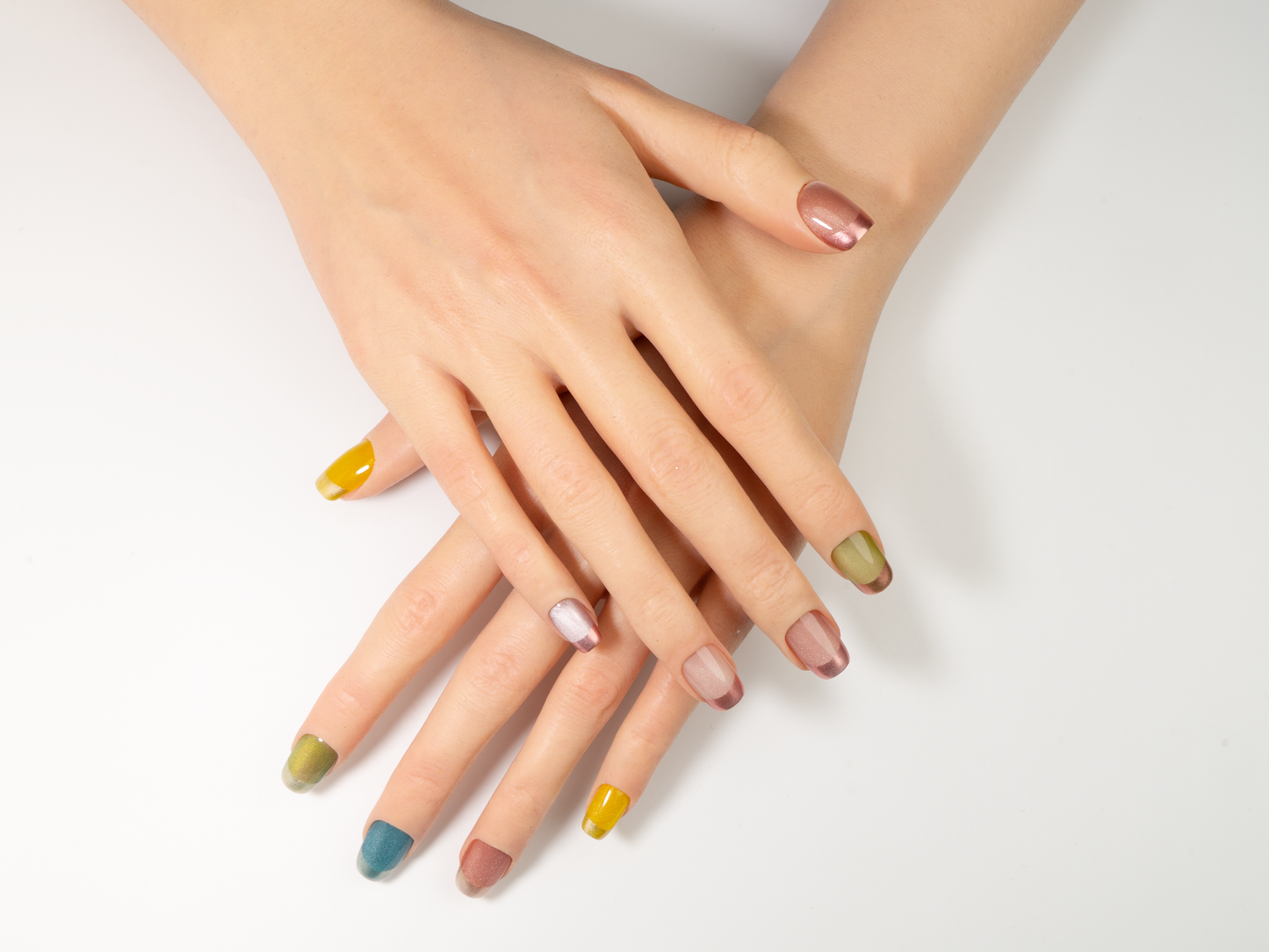 Candy Smoothie Press-On Nails | French Short Handmade Fake Nails