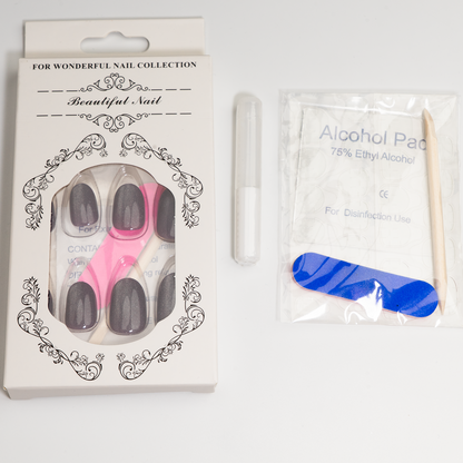 Amethyst Cat Eye Press-On Nails