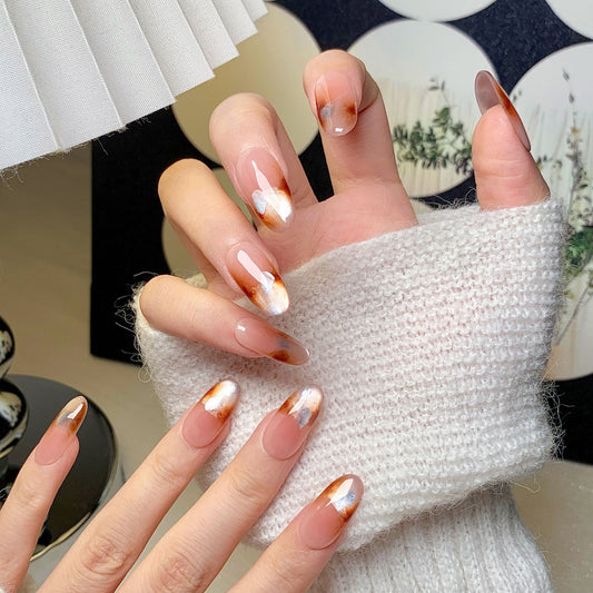 Peach Gradient Press-On Nails