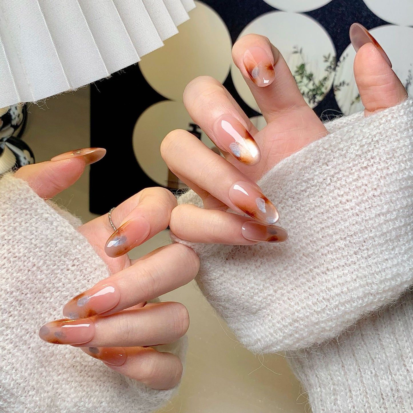 Peach Gradient Press-On Nails
