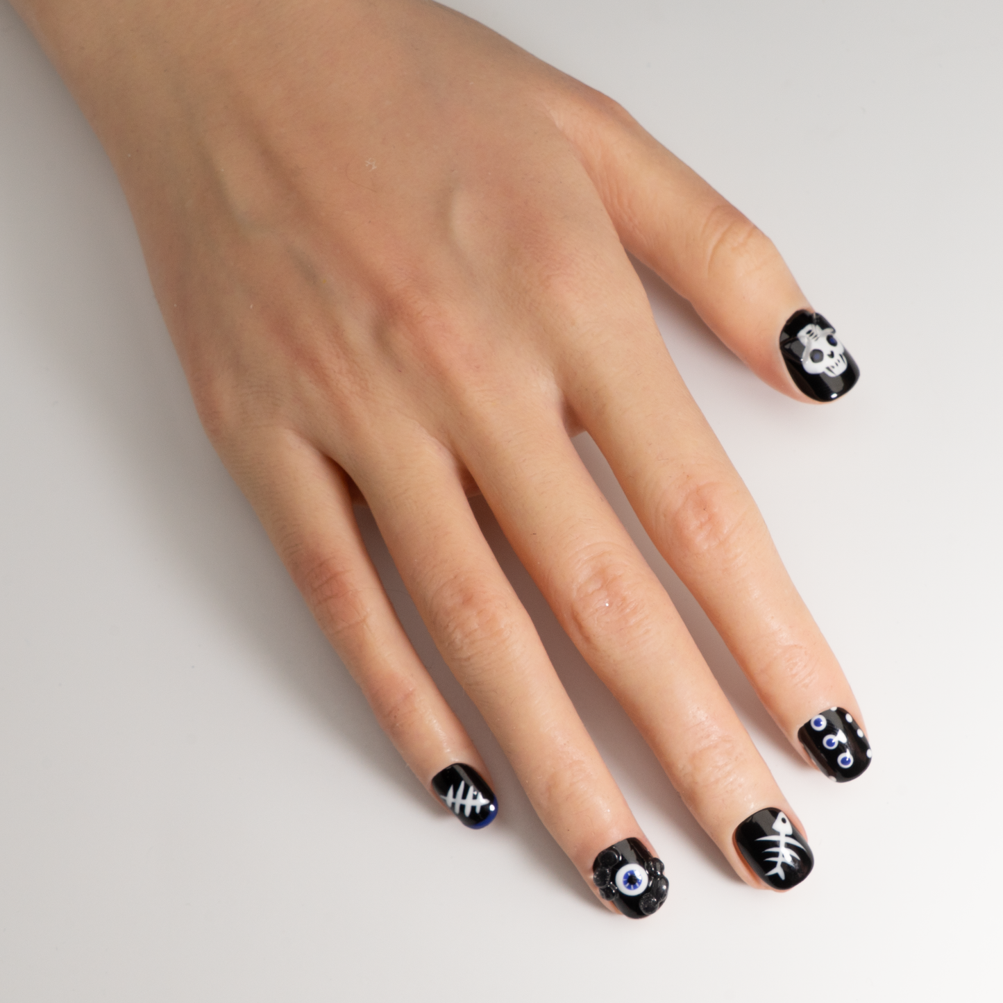 Dark Halloween Short Square Press-On Nails