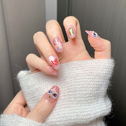 Guochao Peking Opera Fortune Press-On Nails