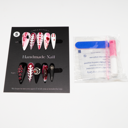 Dark Gothic Yw011 Stylish Wearable  Press-On Nails