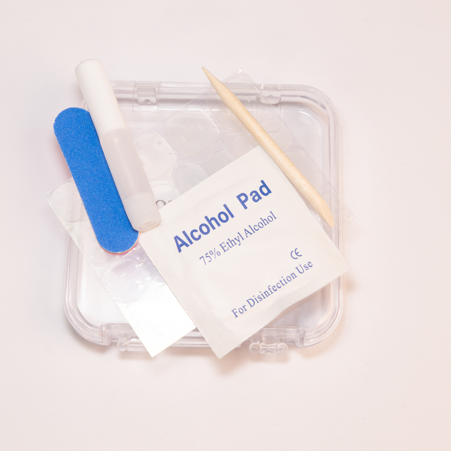 Floral Whispers Press-On Nails | Handmade Flower Pink Green Ombre Oval