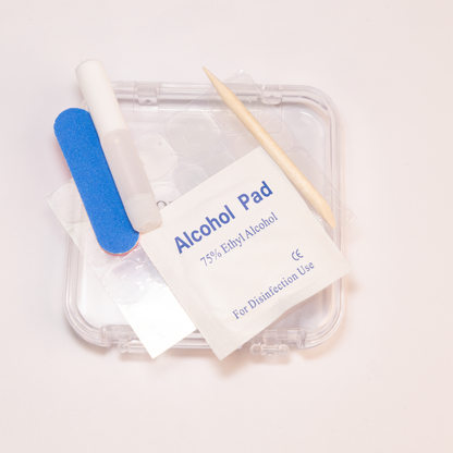 Butterfly Gem Press On Nails | Brown Ombre Handmade Long Conffin