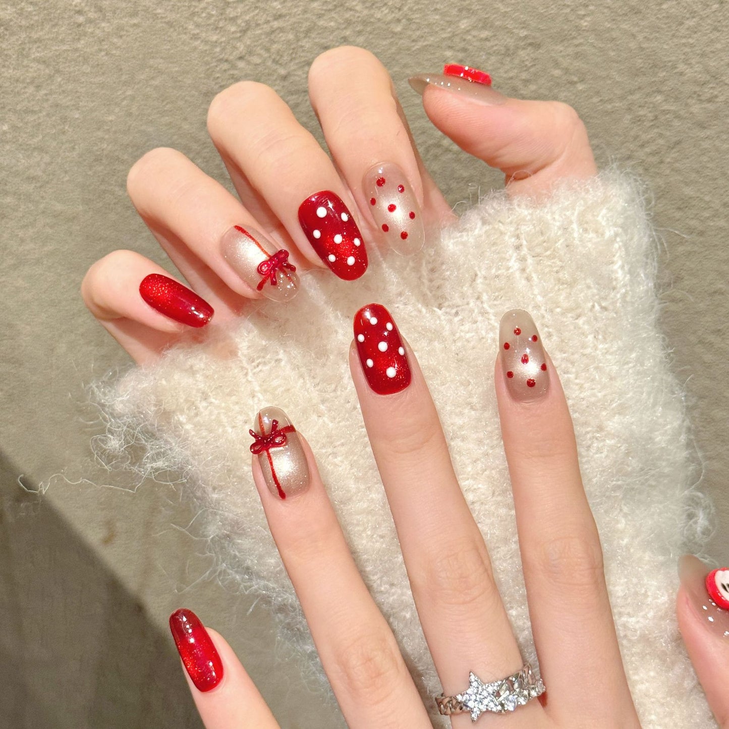 Red Apple Sweet Almond Press-On Nails