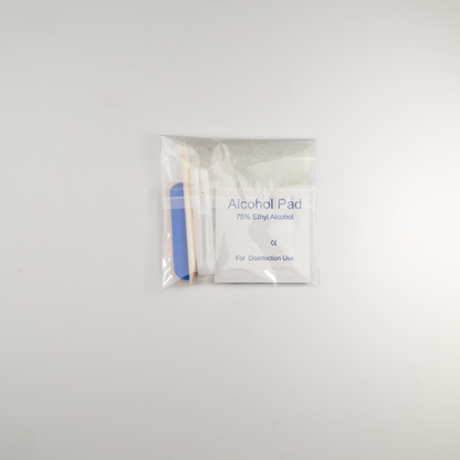 Purple Ombre 3D Floral Press-On Nails