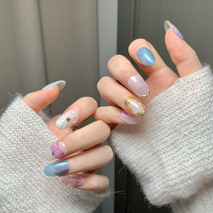 Ink Gilded Squoval  Press-On Nails