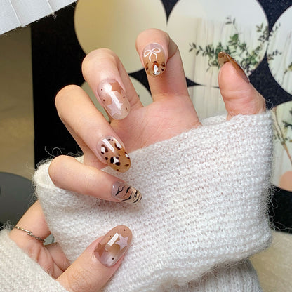 Milk Tea Sweet-Cool Cute Press-On Nails