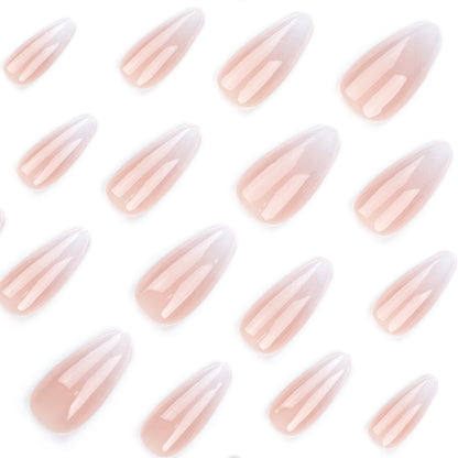Pink-White Gradient Press-On Nails