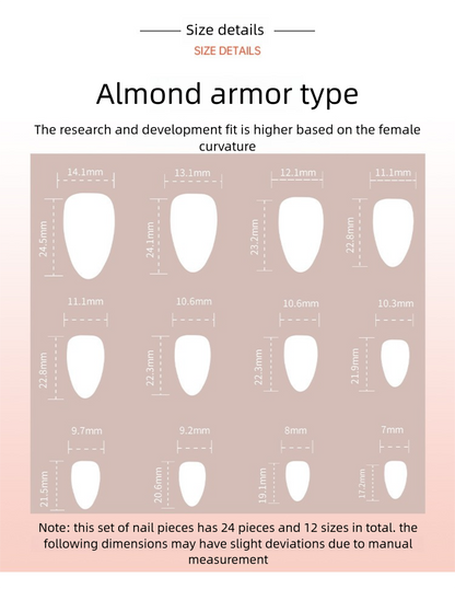 Strawberry Pearl Press-On Nails | Bow & Lace Medium Almond