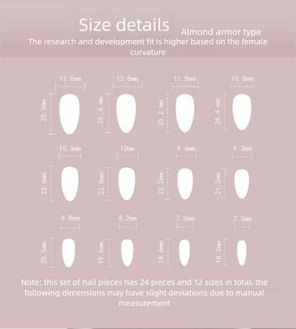 Ice Crystal Relief Press-Ons | Silver Glitter | Almond