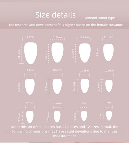 Sunset Glow Press-On Nails | Multi-Color Ombre Glossy Almond