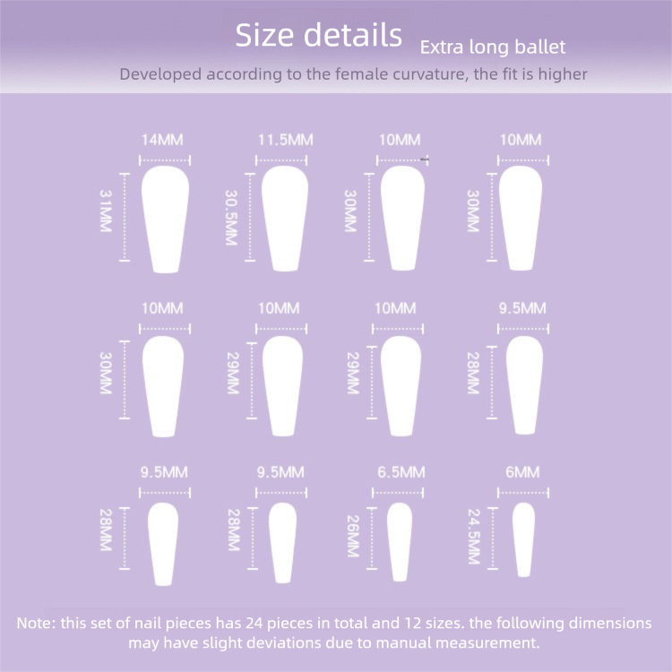 Pink Groove Press-On Nails | Modern Abstract Waves Long Ballerina