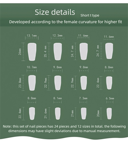 Festive Party Mix Press-On | 3D Snowflake Plaid Coffin Nails