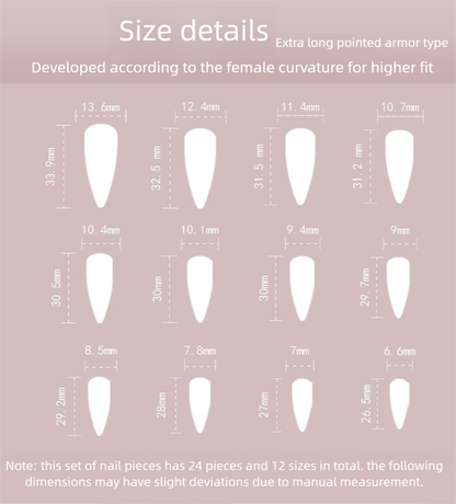 Liquid Wings Press-On Nails | 3D Chrome Blue White French Stiletto