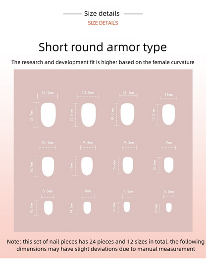 Blue & Yellow Pop Art Press-Ons | Mixed Hand-Painted | Oval