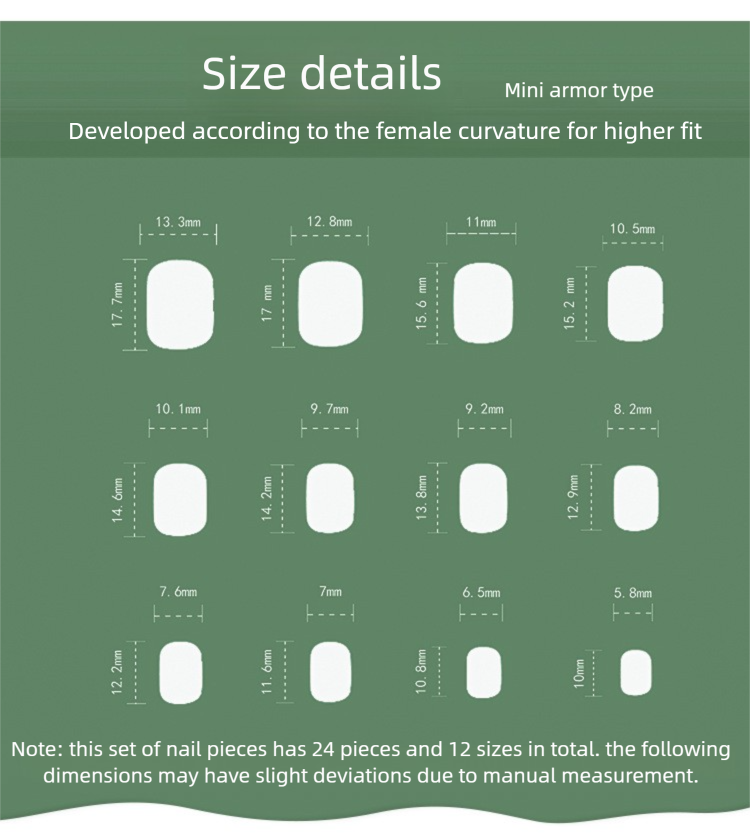 Christmas Cartoon Press-On Nails | 3D Santa Claus | Short Square