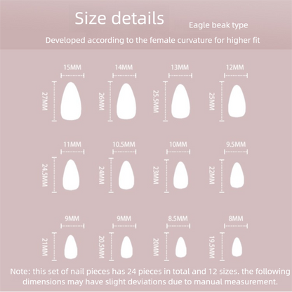 Latte Color Block French Press-On Nails | Gold Drizzle Stiletto