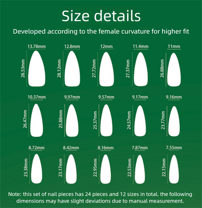 Christmas Candy Cane Press-On Nails | Red Glitter Snowflake Stiletto