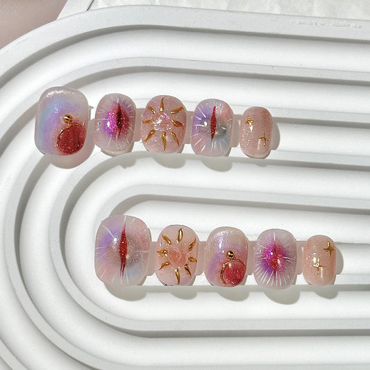 Pastel Dream Short Square Press-On Nails